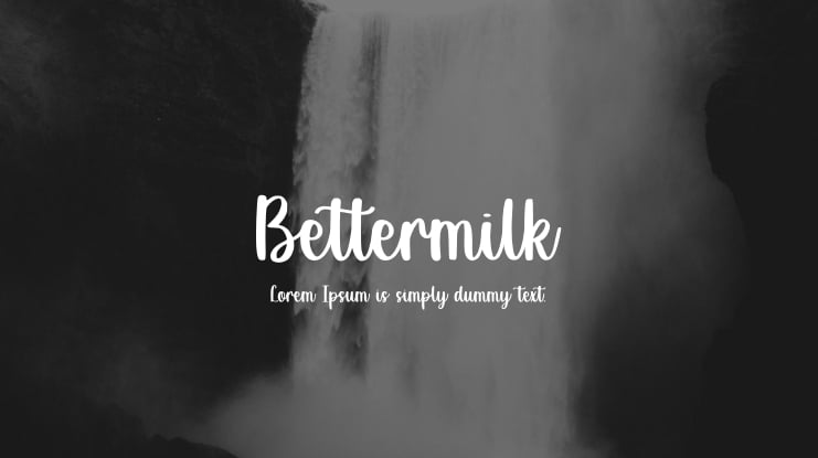 Bettermilk Font