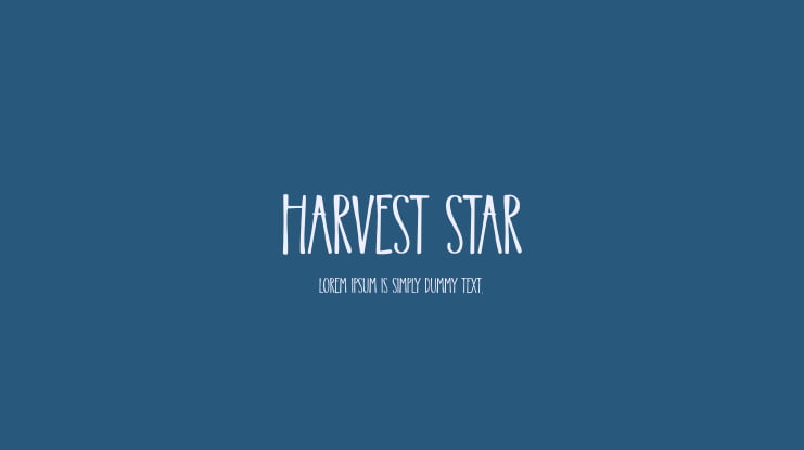 Harvest Star Font
