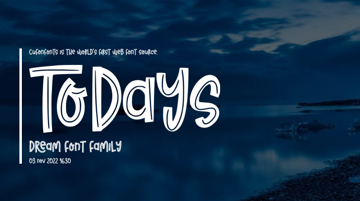 Todays Dream Font