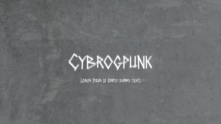 Cybrogpunk Font