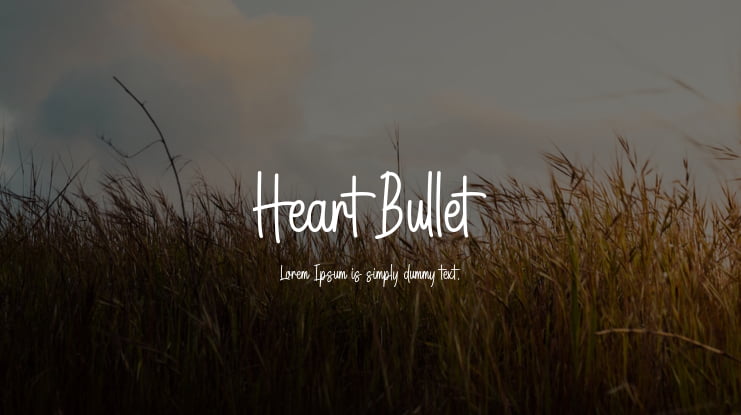 Heart Bullet Font