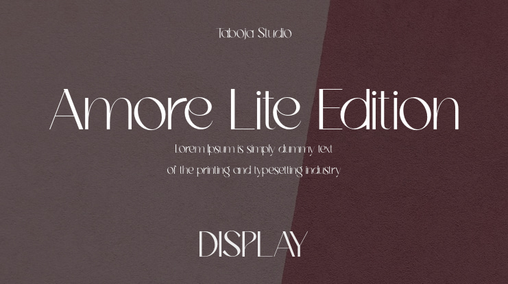 Amore Lite Edition Font