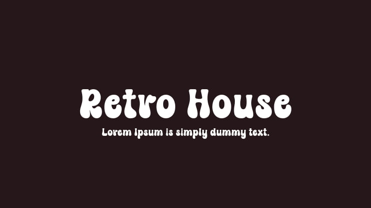Retro House Font