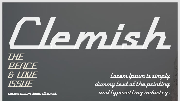 Clemish Font