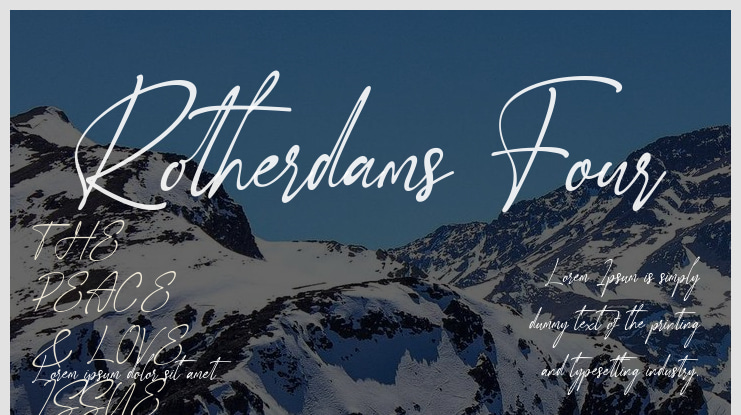 Rotherdams Four Font Family
