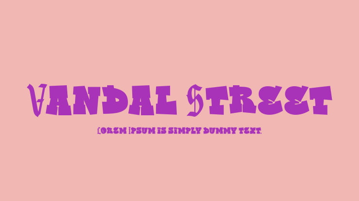Vandal Street Font