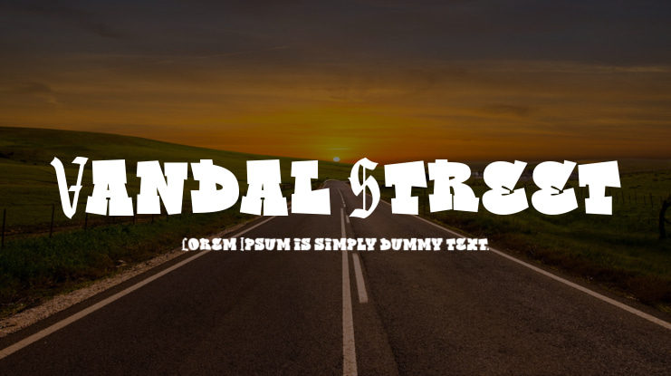 Vandal Street Font