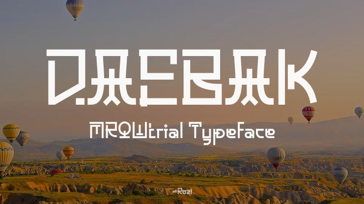 DAEBAK MROWtrial Font