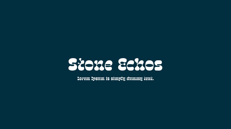 Stone Echos Font
