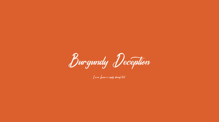 Burgundy Deception Font