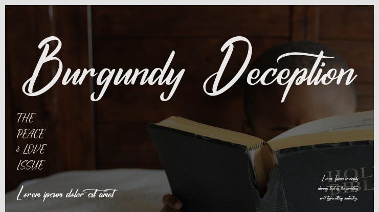 Burgundy Deception Font