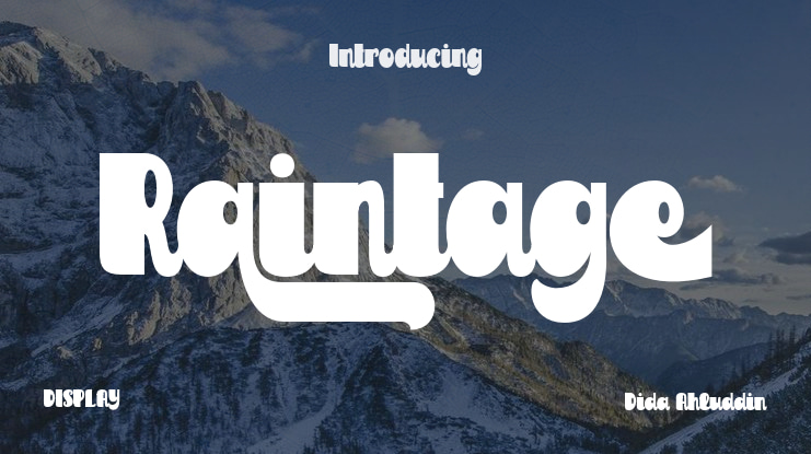 Raintage Font