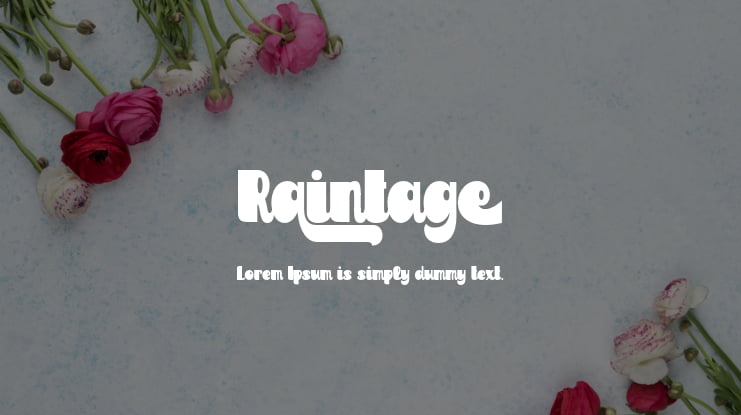 Raintage Font