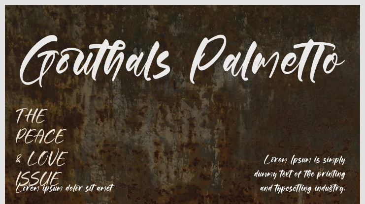 Gouthals Palmetto Font