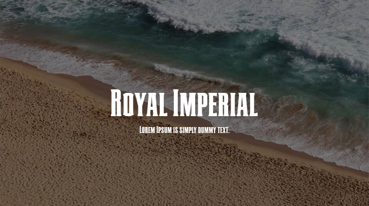 Royal Imperial Font