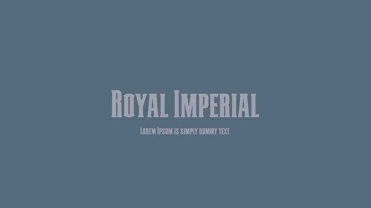 Royal Imperial Font