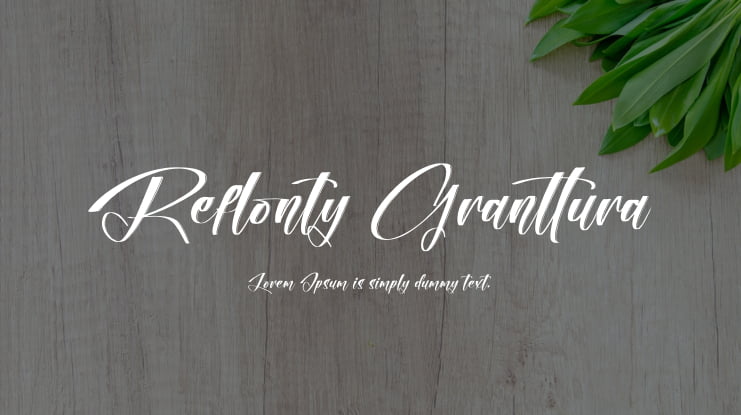Reflonty Granttura Font