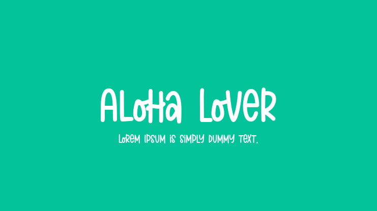 Aloha Lover Font