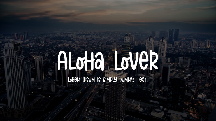 Aloha Lover Font