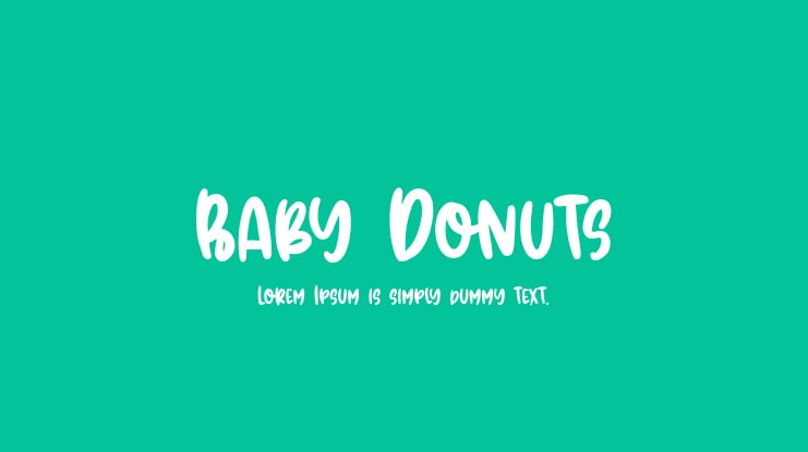 Baby Donuts Font