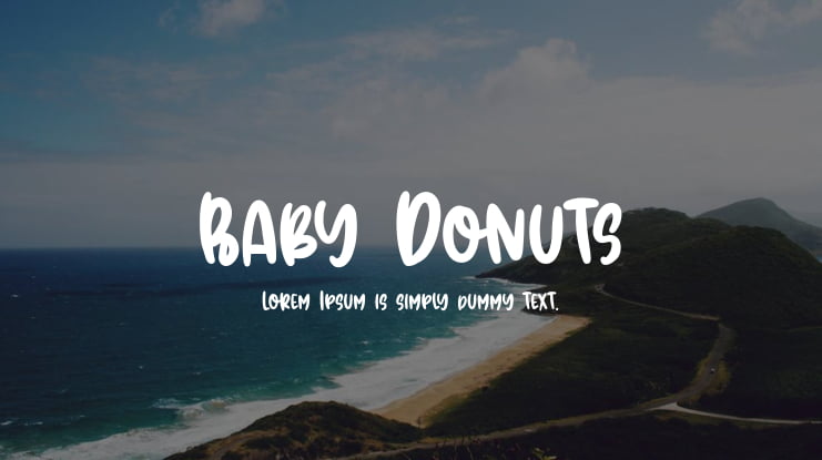 Baby Donuts Font