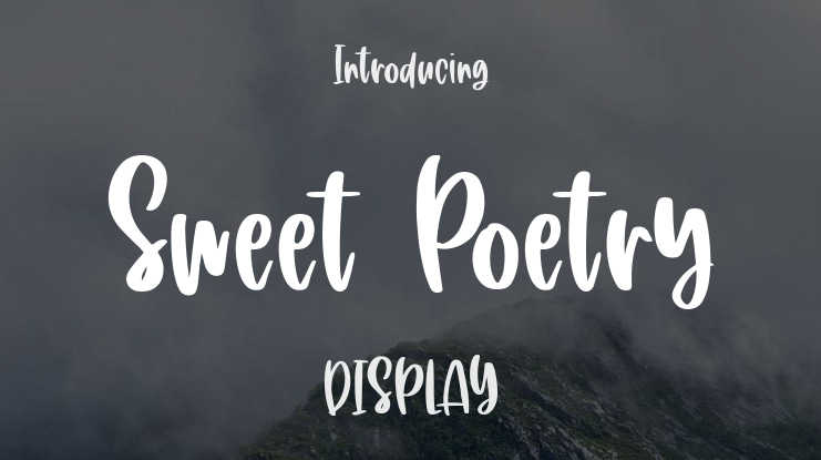 Sweet Poetry Font