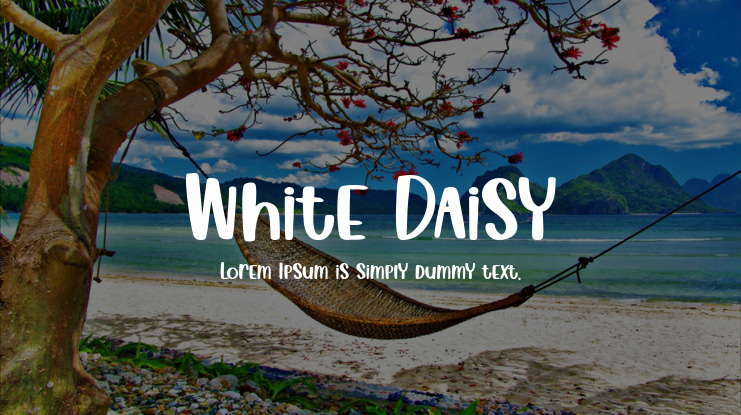 White Daisy Font