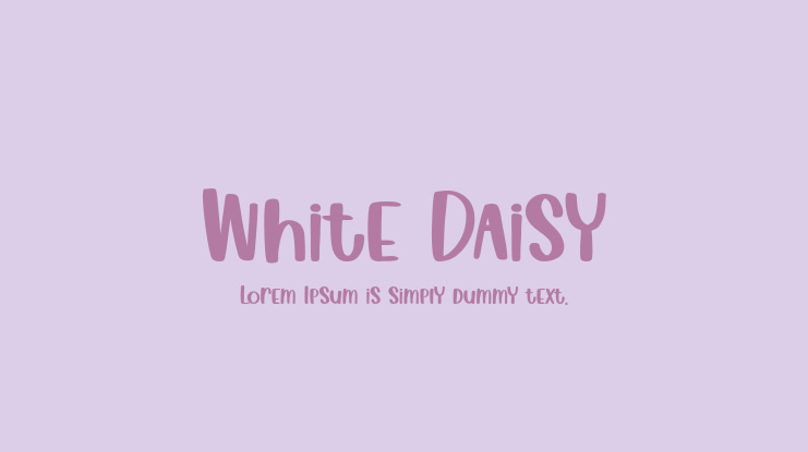 White Daisy Font