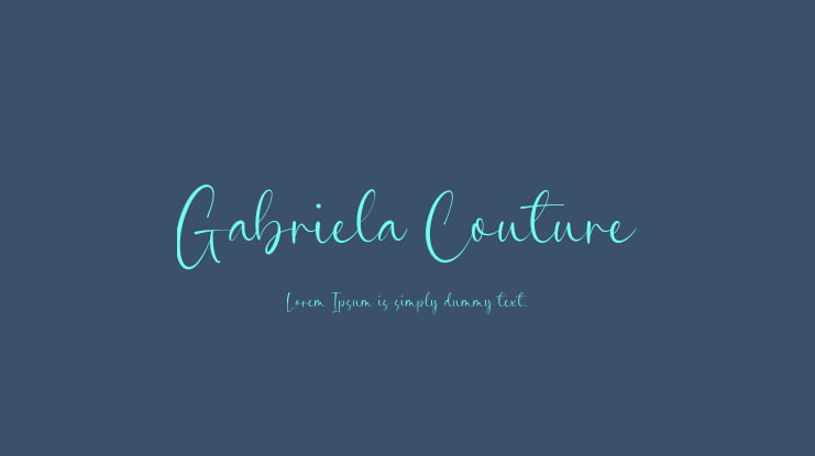 Gabriela Couture Font