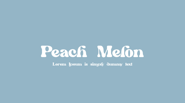 Peach Melon Font