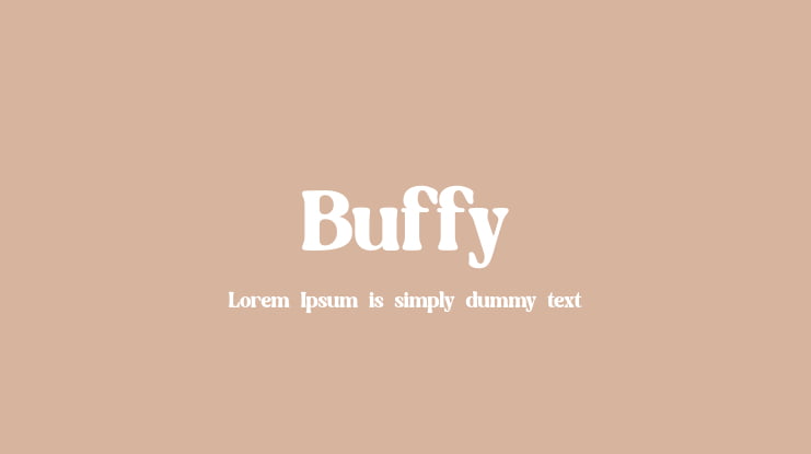 Buffy Font