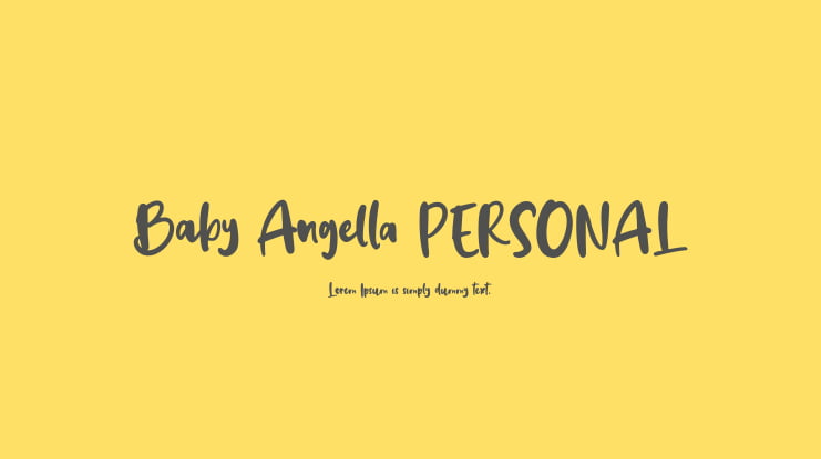 Baby Angella PERSONAL Font