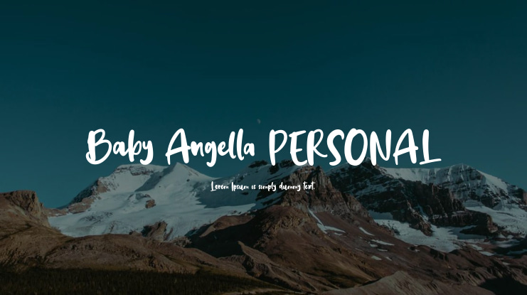 Baby Angella PERSONAL Font
