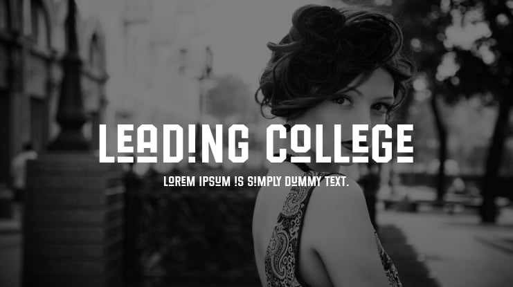 Leading College Font Family