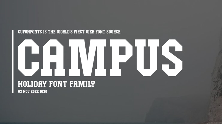 Campus Holiday Font Family