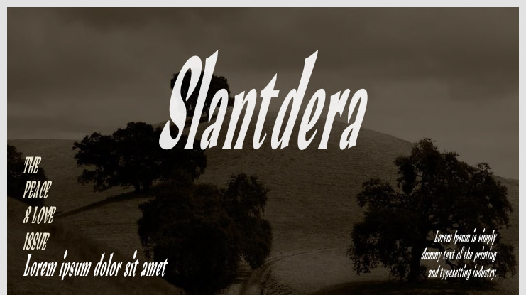 Slantdera Font