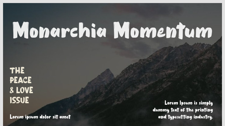 Monarchia Momentum Font