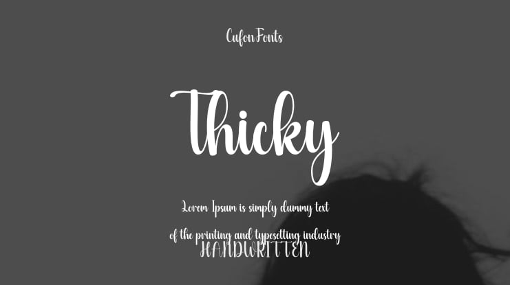Thicky Font