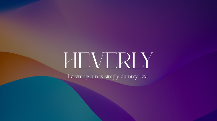 HEVERLY Font