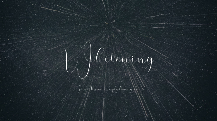 Whitening Font Family