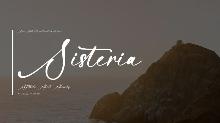 Sisteria Dottela Font