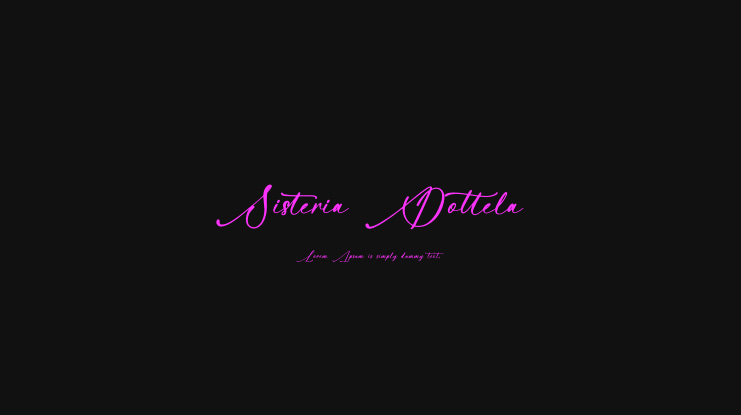 Sisteria Dottela Font