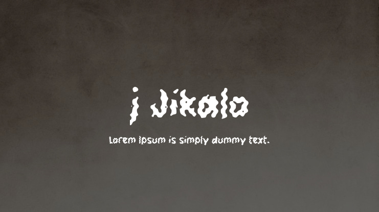 j Jikalo Font