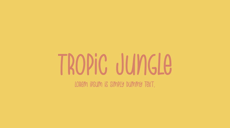 Tropic Jungle Font