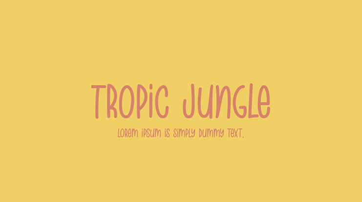 Tropic Jungle Font