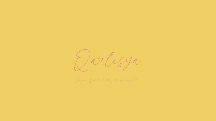 Qarlesya Font