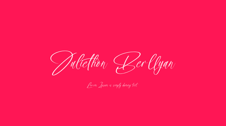 Juliethon Berllyan Font