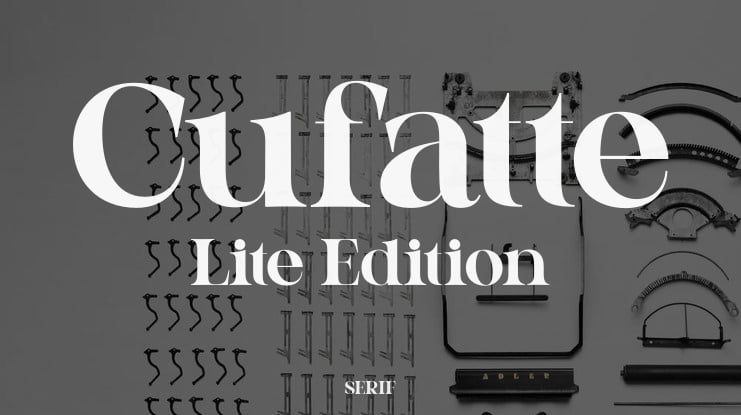 Cufatte Lite Edition Font