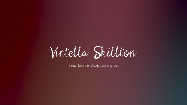 Vintella Skillton Font