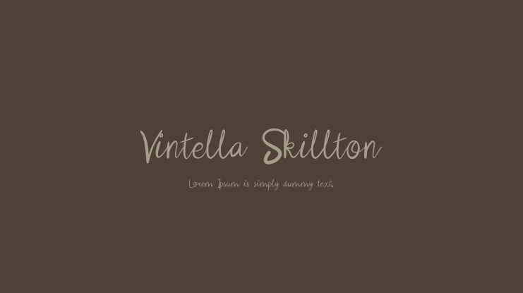 Vintella Skillton Font